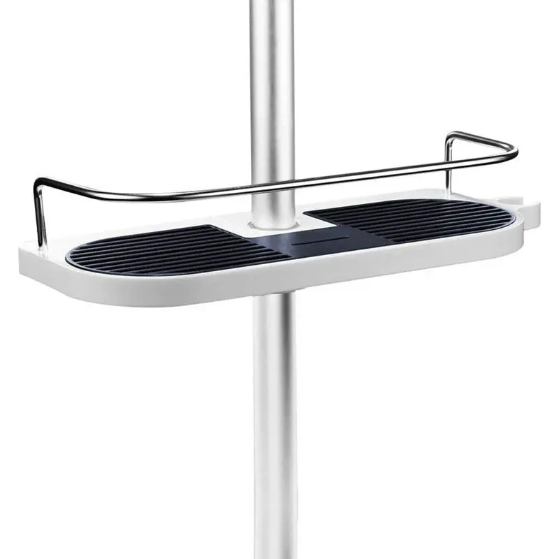 Полка для душа телескопическая регулируемая полка-органайзер ванной комнаты