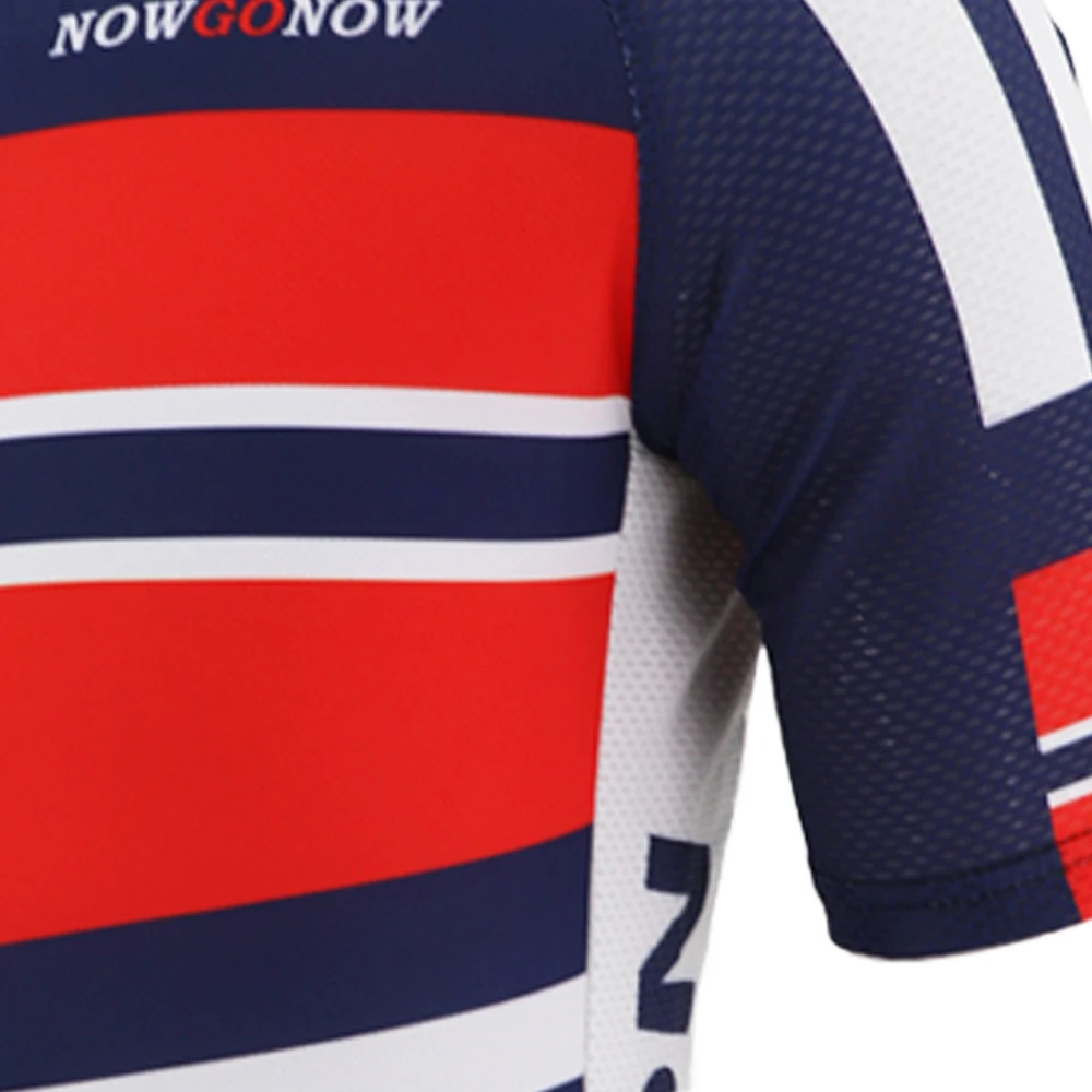 Футболка для велоспорта в стиле ретро норвежской команды мужская синяя одежда с