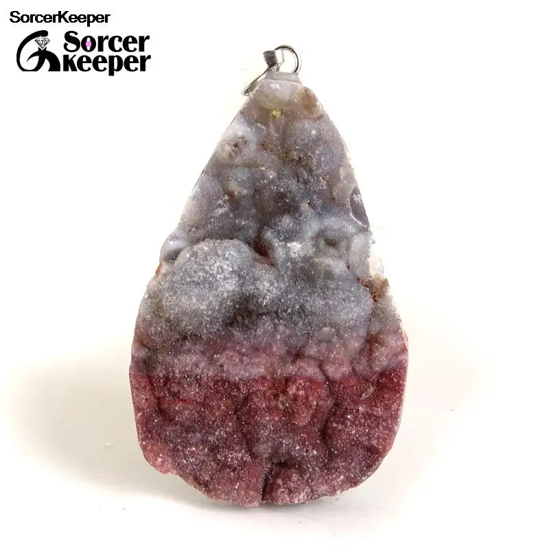 

Natural Raw Agate Ore Stone Geode Craft Collection Minerals Healing Crystal Diy Necklace Pendant for Women Jewelry Making BC425
