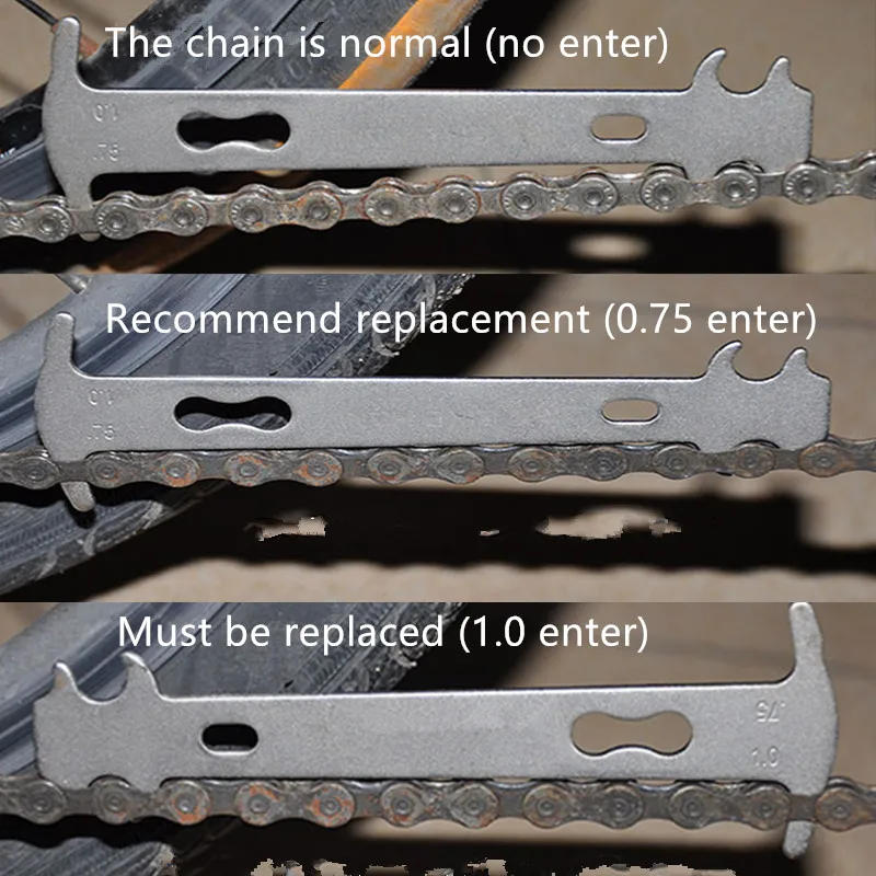 Измерительная линейка для велосипедной цепи инструмент проверки износа