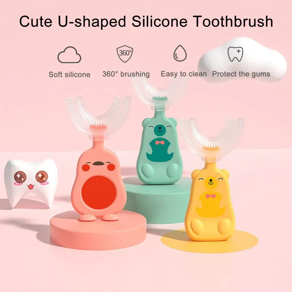 

Infant Toothbrush Smooth Edge Unisex Comfortable Grip Children Training Toothbrush Food Grade Baby Oral Health Care Toothbrush