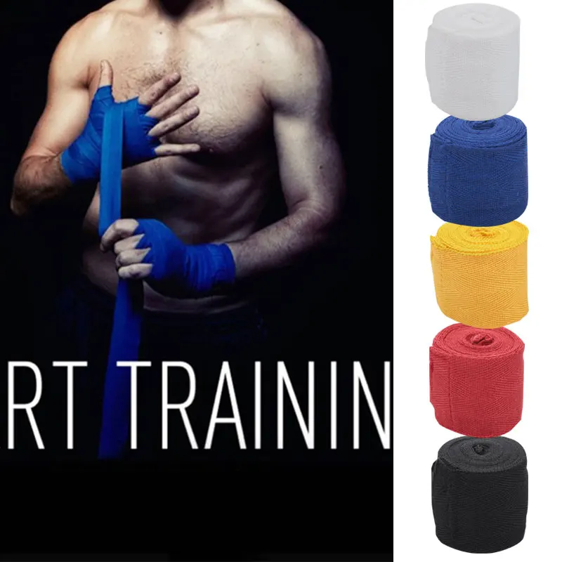 Sanda тренировочные ремешки разноцветные для бокса 250 см уличный боксерский бандаж