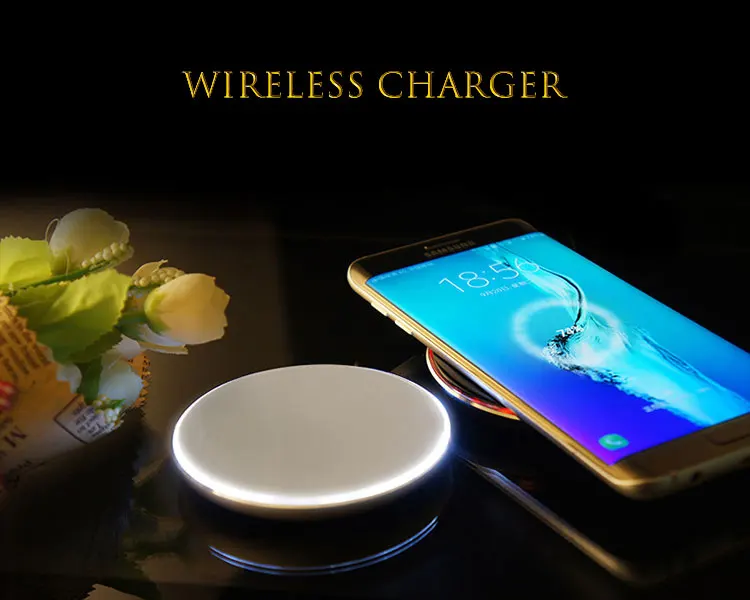 QI Беспроводное зарядное устройство для samsung S6 S7 S8 edge S9 S10 быстрая Беспроводная зарядка для iPhone 11/8/X/XS MAX зарядное устройство для телефона s