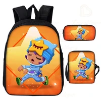 shooter tick and star cartoon student nita game 6 to 19 years kids leon backpack 3d student boys girls pencil children bag
