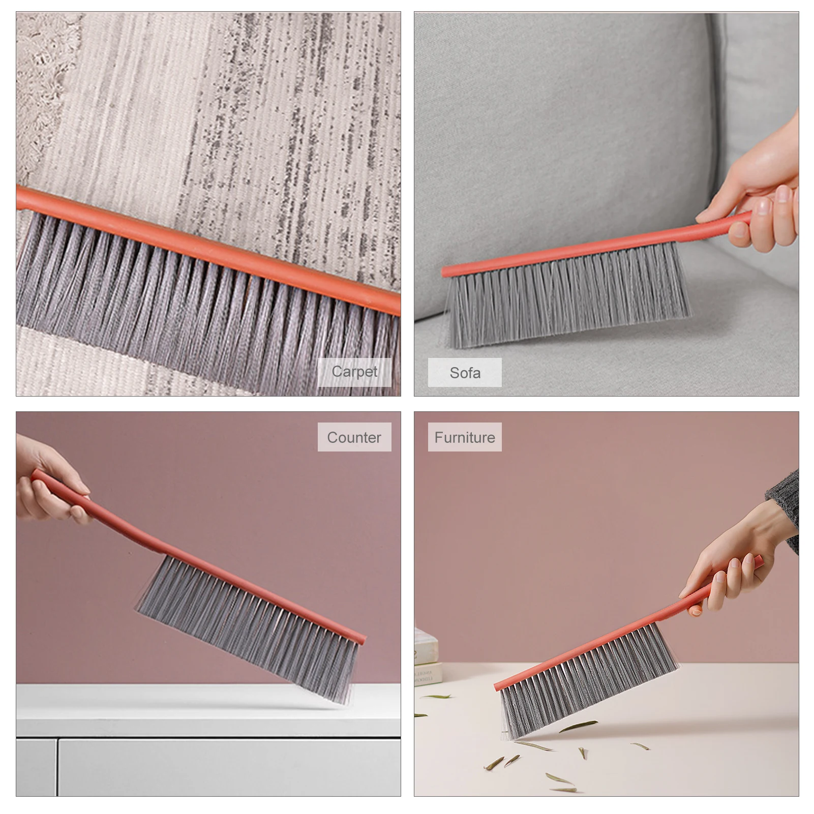 Счетчик пыли с длинной ручкой простыни щетка для чистки мусора мягкой щетиной