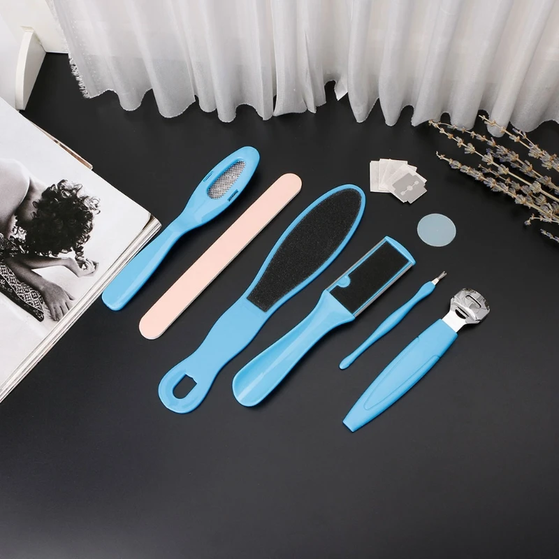

8Pcs/Set Pedicure Tool Foot Care File Hard Dead Dry Cuticle Skin Callus Remover