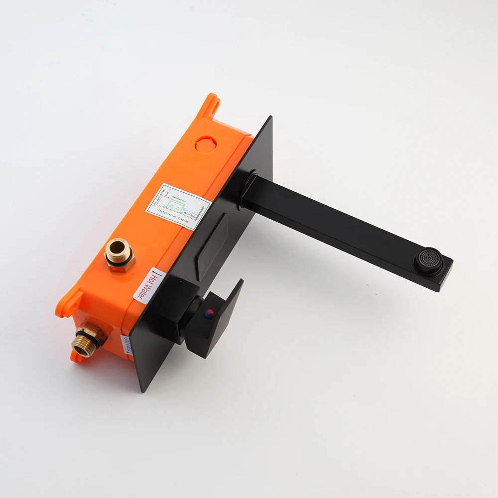 KEMAIDI Black Bathroom Basin Faucet Water Generating Digital Display Mixer Hot Cold Tap Stream Modern Design Faucets | Обустройство