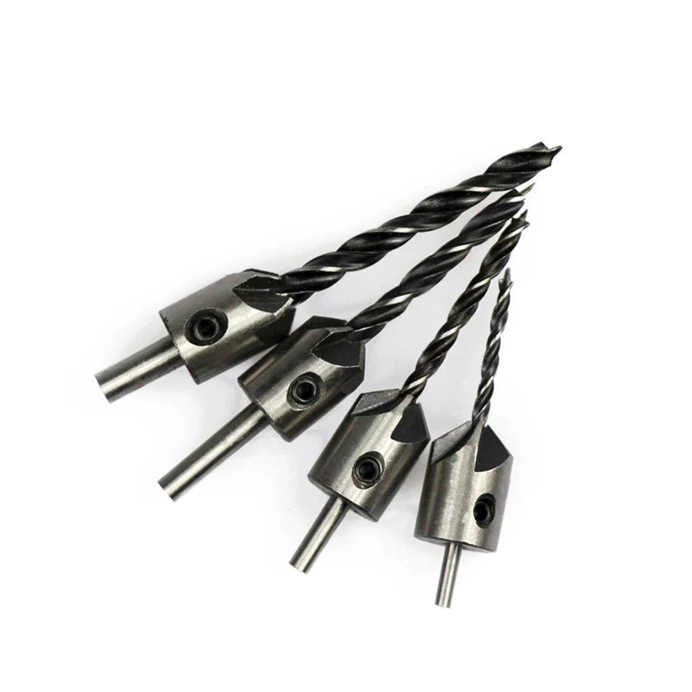 3 мм-10 мм набор сверл из быстрорежущей стали с зенкером развертка для