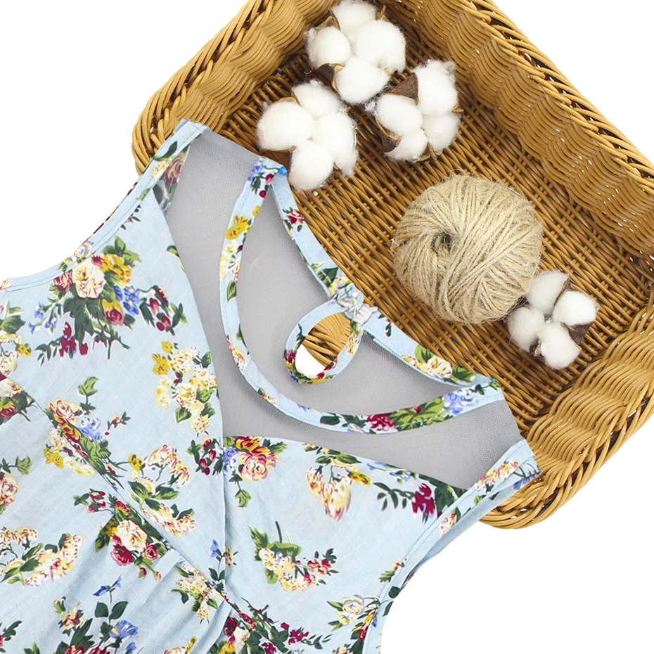 Summer Dresses For Girls 2020 Floral Beach Dress Sleeveless Party Vestidos Bohemian Clothes | Детская одежда и обувь