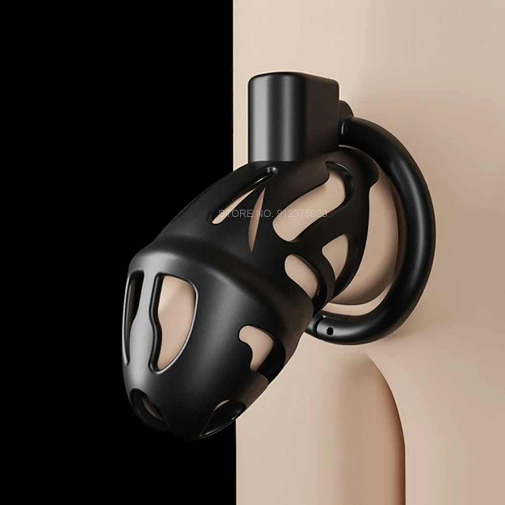 Penis Lock Cage Set Lightweight Male Custom Curved Chastity Device Kit Dick Cock Bondage Ring Cobra Trainer for Men Sex Toys | Красота и