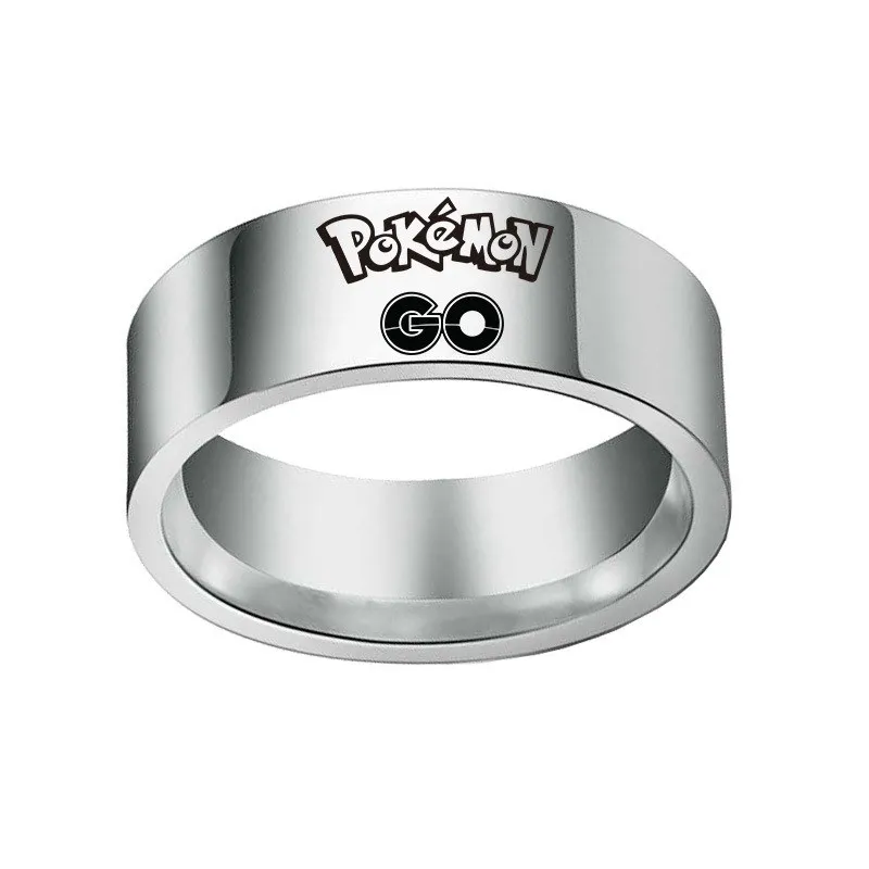 Женское кольцо Pokemon Pokeball обручальное из нержавеющей стали с милым покемоном
