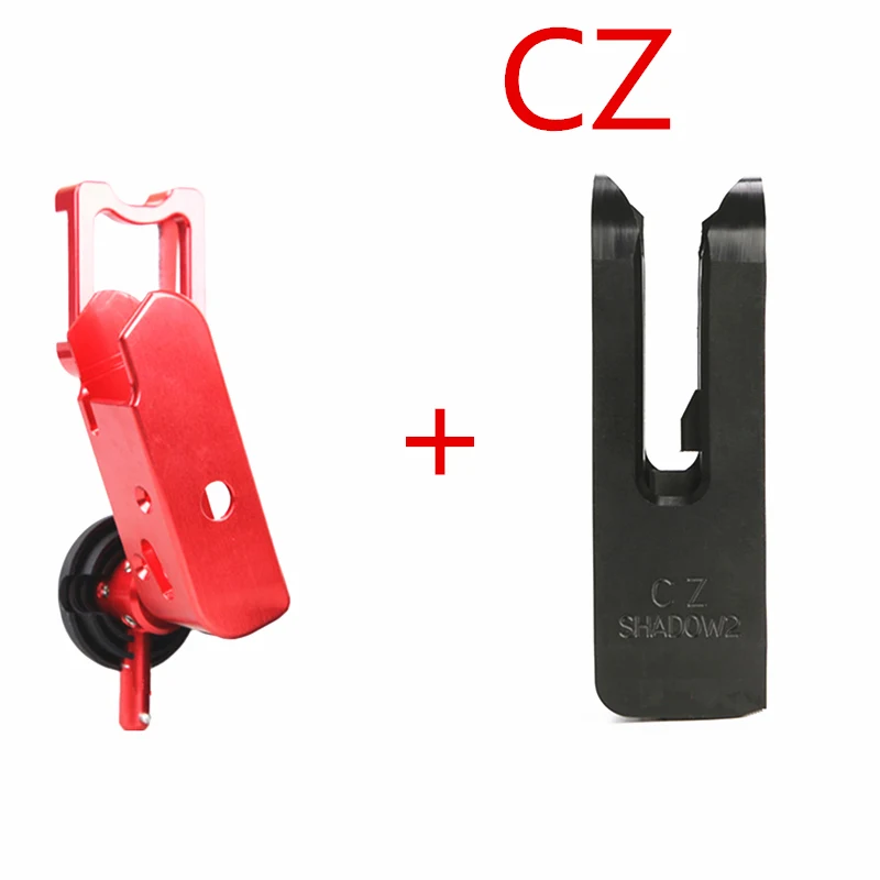 CZ RED Горячая TMC IPSC алюминиевая гоночная кобура и блок вставки для: SV, Glock CZ shadow 2 Черный Красный Синий Охота Вечерние - Цвет: CZ RED