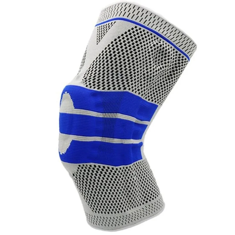

Silicone Spring Full Knee Brace Strap Patella Medial Support Strong Meniscus Compression Protection Sport Pads Running Basket
