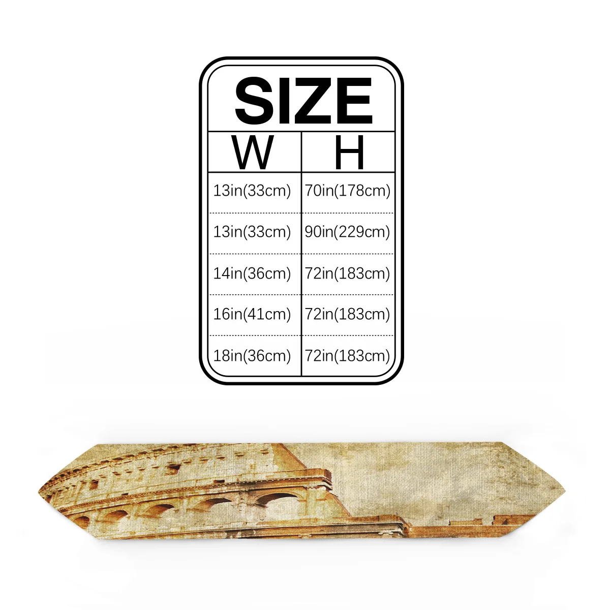 Итальянский Римский Ретро стиль руины настольная дорожка Настольный Флаг