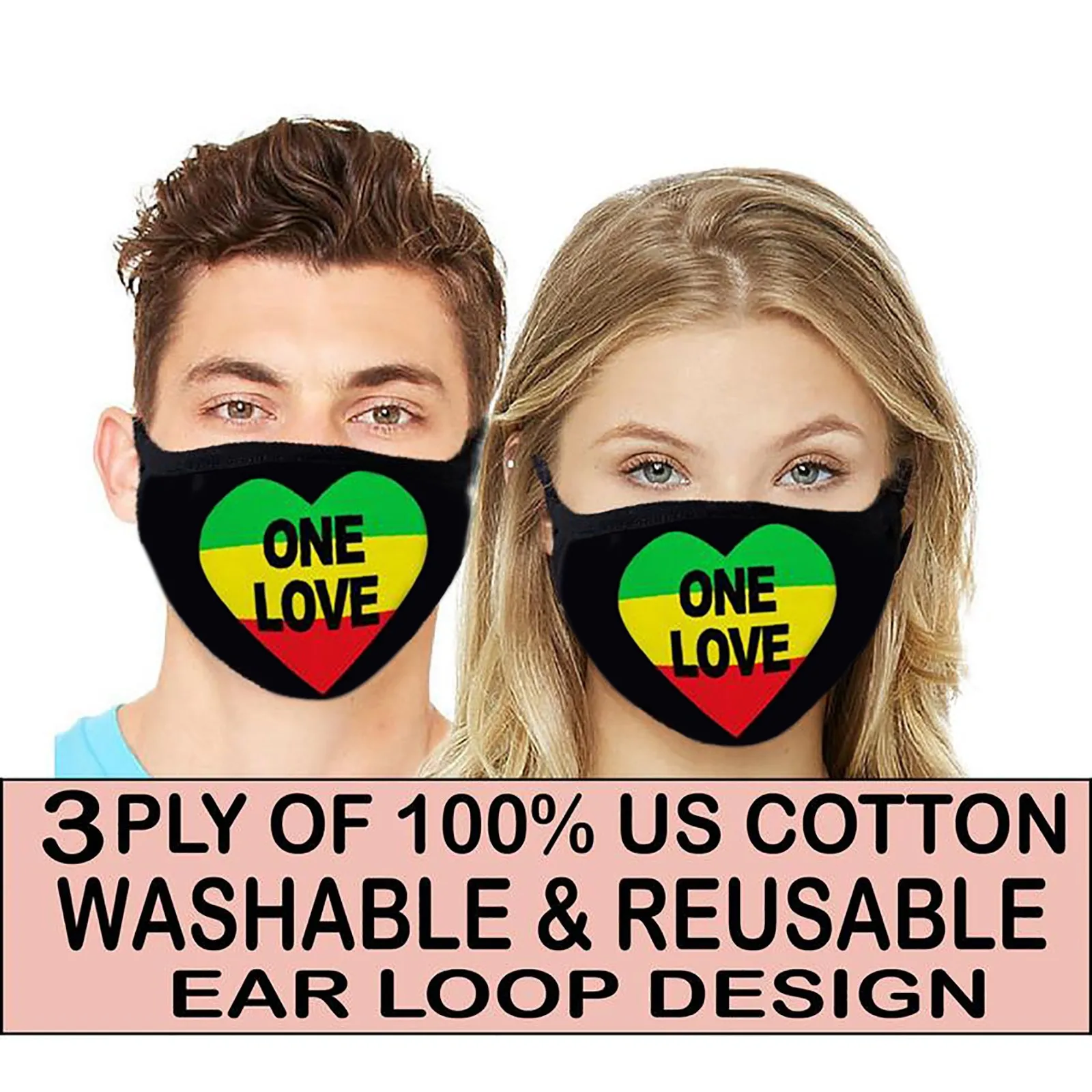 

Adult Valentine Day Printing Face Coverings Reusable And Washable Sun Protection Couple's Heart Print Breathable Dustproof Mask