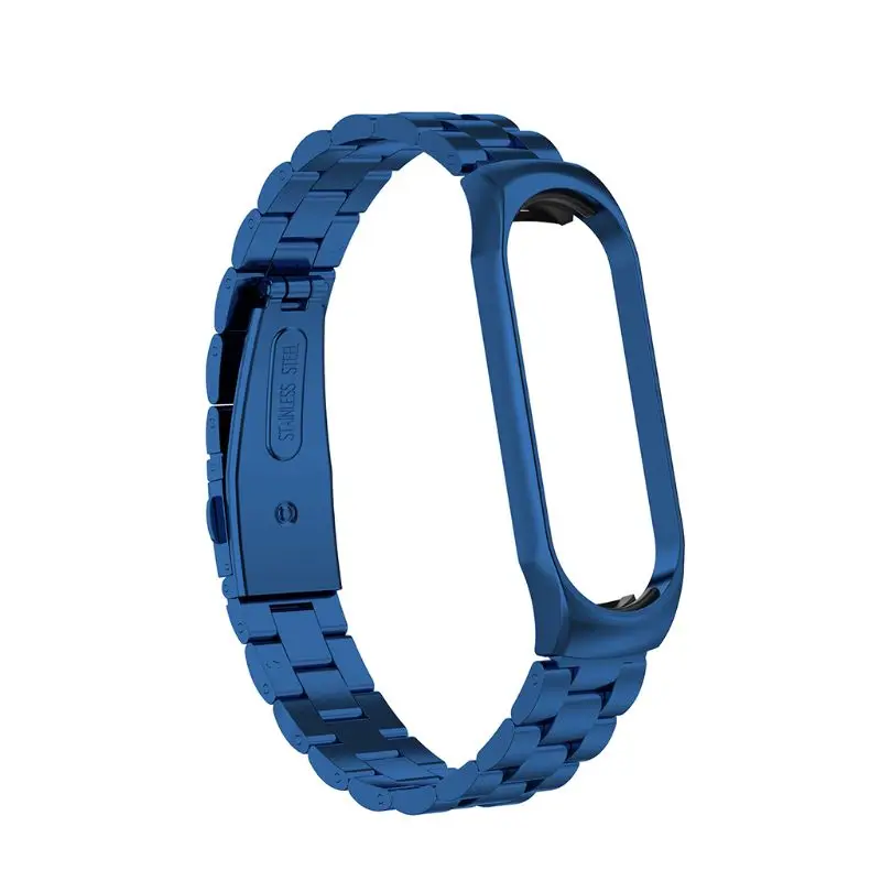 7HH1500608-5 Mi Band, 4 ремешка, металлический браслет из нержавеющей стали для Xiaomi mi, 4 ремешка, совместимый браслет mi Band, 3 браслета Pulseira mi band3 - Цвет: 7HH1500608-5