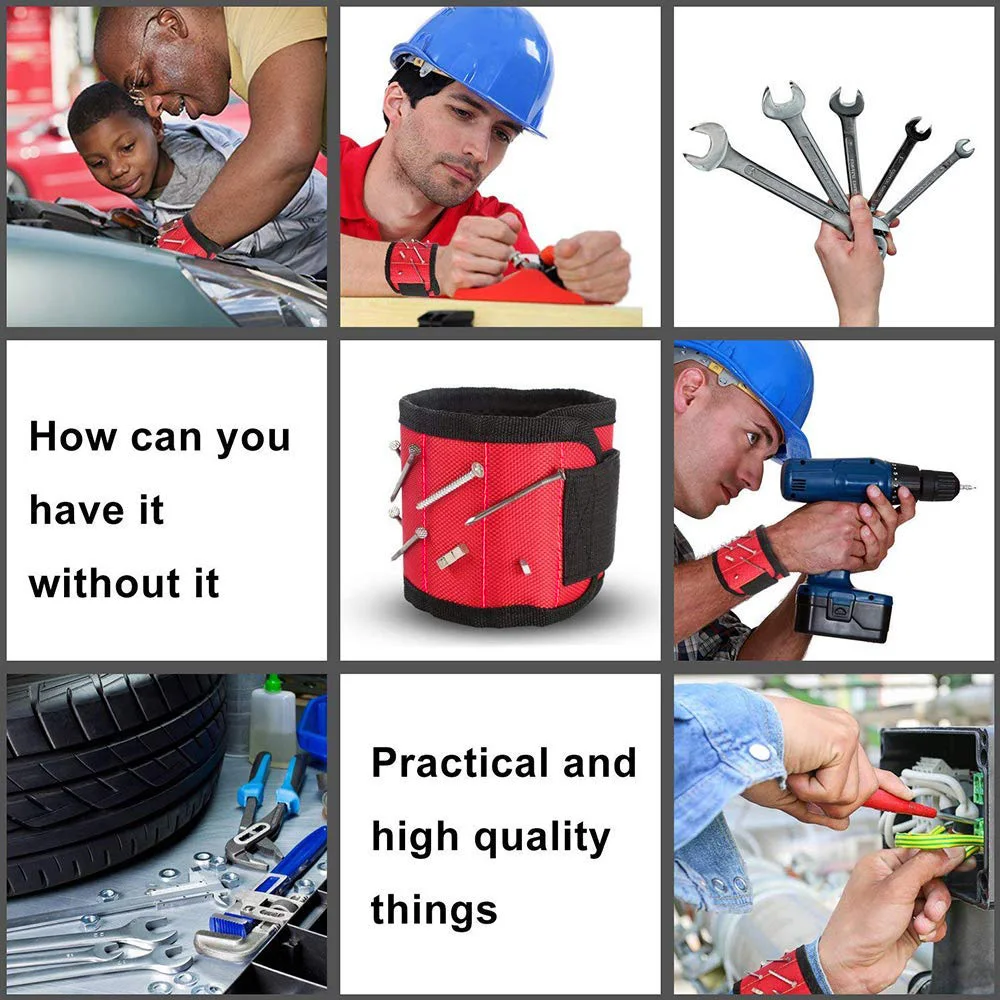 Магнитный браслет набор инструментов для хранения запястья качественная модная