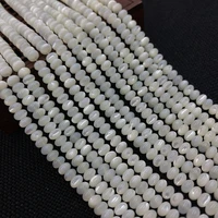 natural horseshoe snail shell beads mother of pearl abacus beads shape 3x4mm 4x6mm sizes high quality diy for necklace bracelet