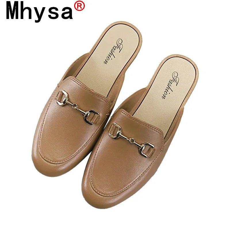 

Women Shoes 2021 New Slippers Women Sandals Outdoor Summer Fashion Beach Shoes Low Heel Platform Shoes PU Baotou Slippers women