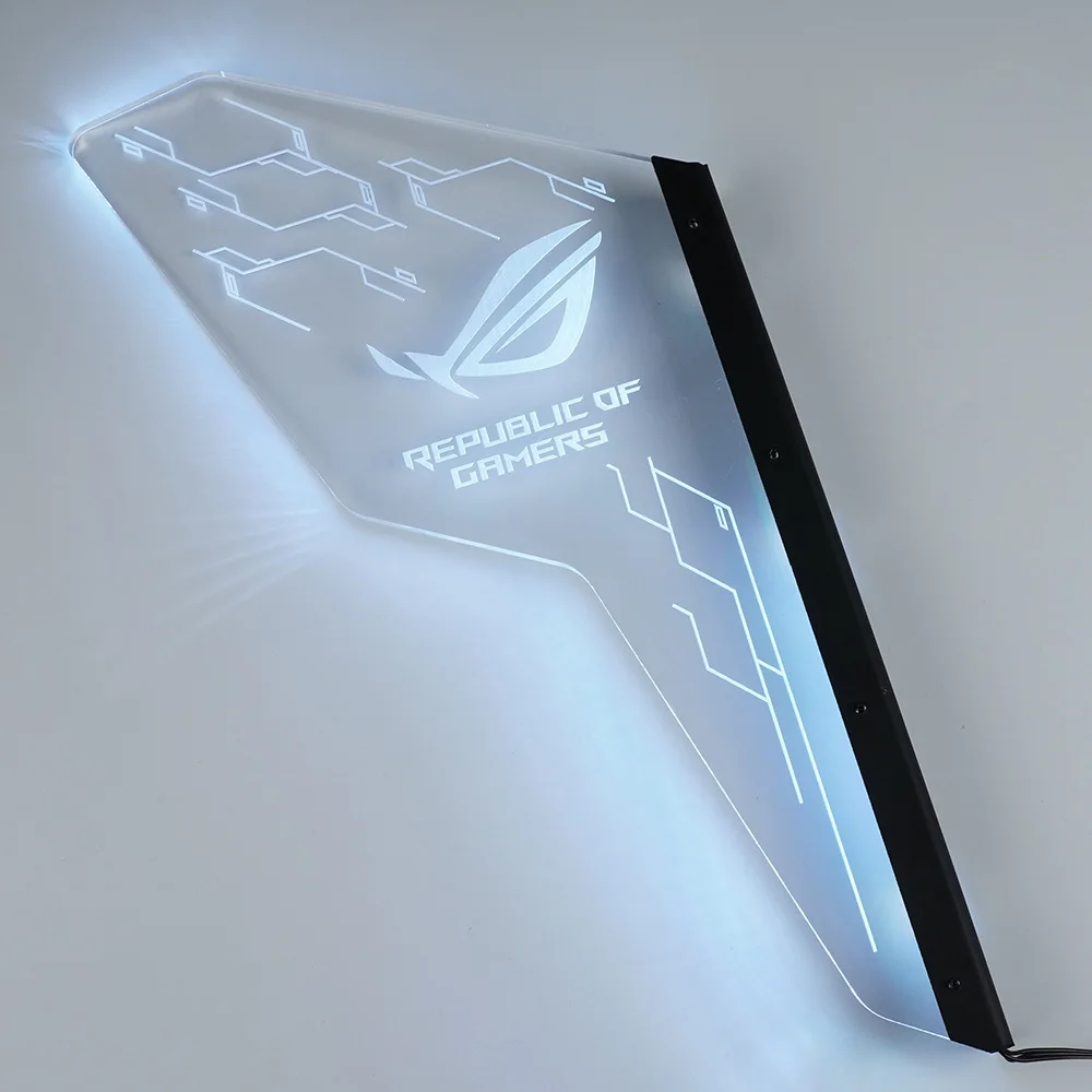 Cougar Conqueror Chassis Modefied Clear Sideboard Baffle Rainbow Color 5V 3PIN прозрачная панель|Кулеры и системы