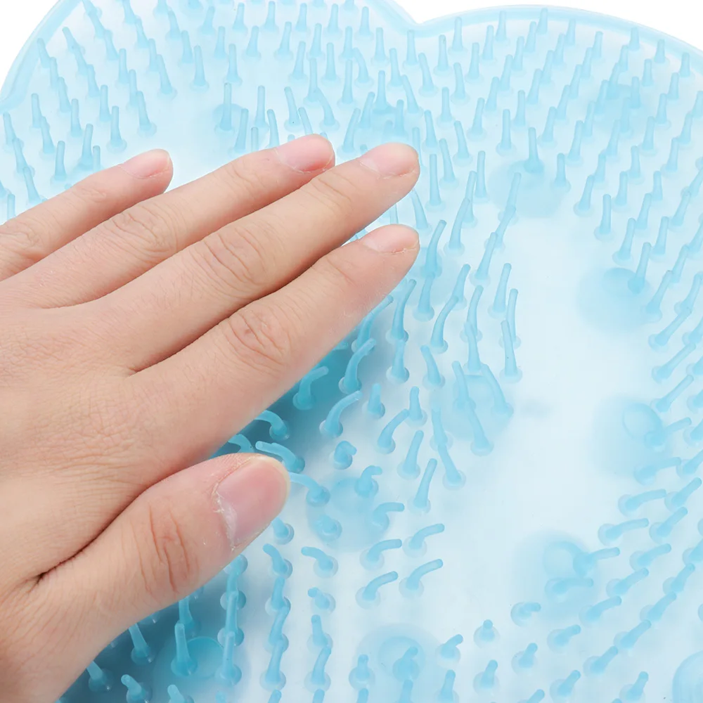 1Pc Silicone Bath Shower Mat Suction Cup Non-slip Anti Skid Pad Mats Bathroom Foot Brush Dead Skin Massager HOT | Красота и здоровье