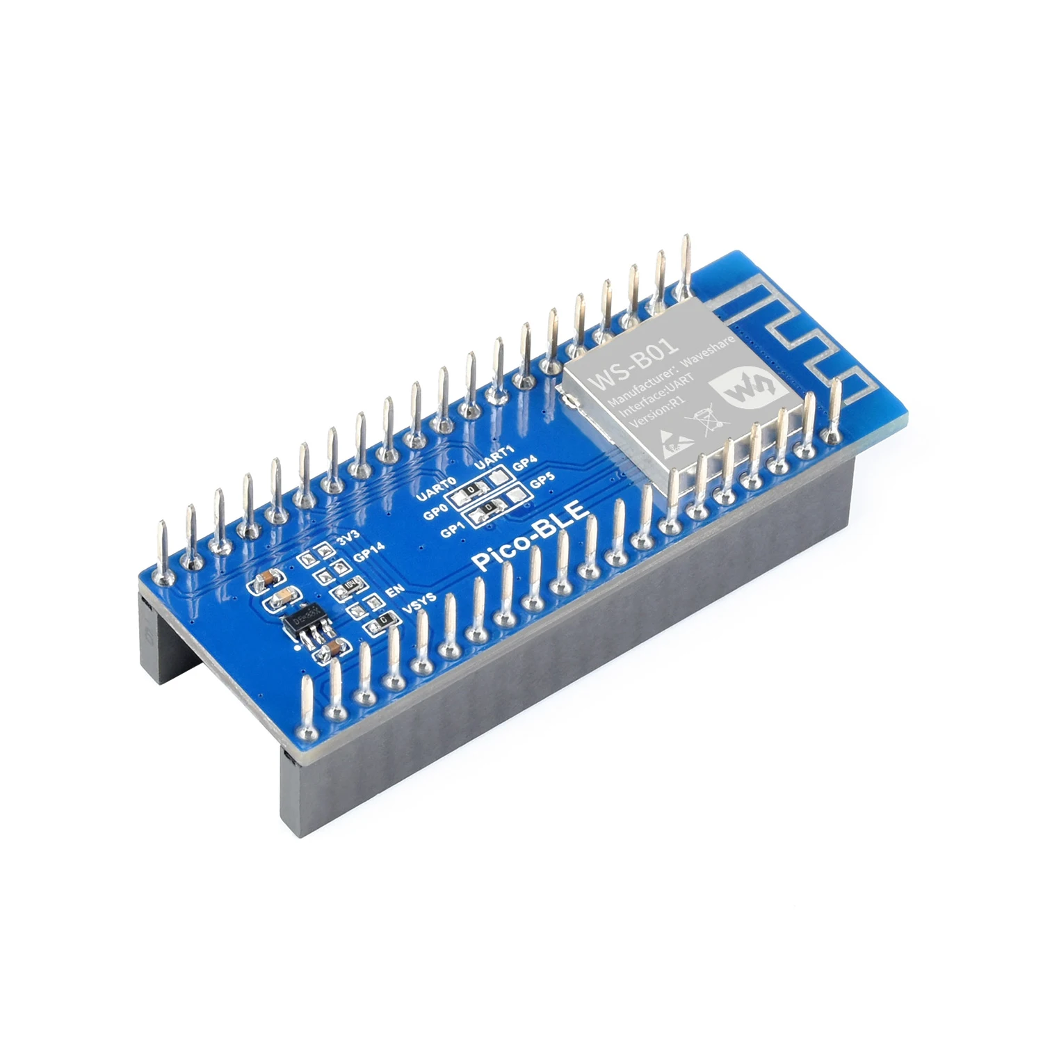 

Dual-Mode Bluetooth Expansion Board Breakout Shield Module HAT for RPI Raspberry Pi PICO W H WH RP2040 Expander Accessories