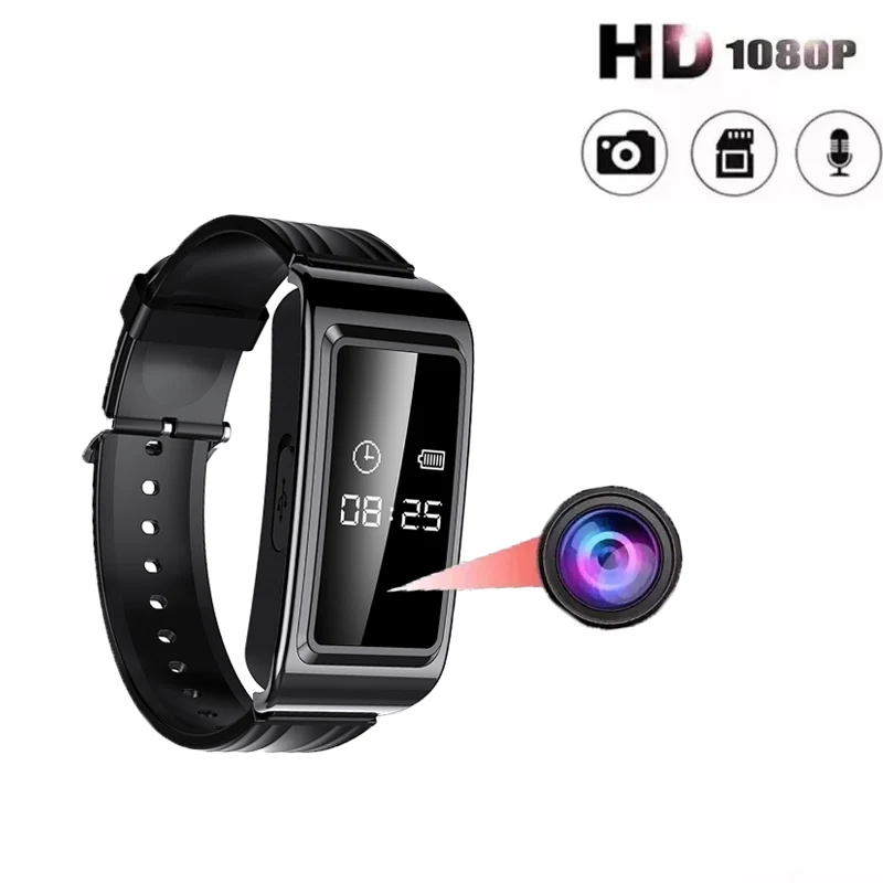 

SmartWatch Mini Camera Wristband 1080P HD Video Recording Micro Cam Sports Voice video Recorder Smart Watch Bracelet Camcorder