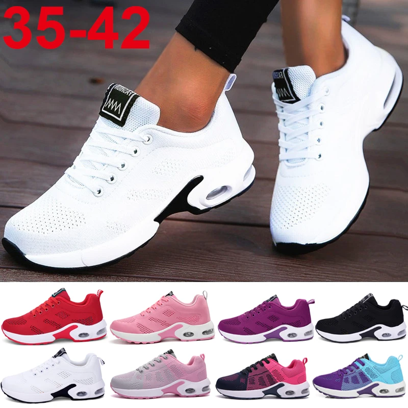 Модные женские легкие кроссовки уличная спортивная обувь дышащая сетка удобная