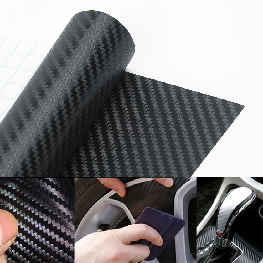 

Black 3D Carbon Fiber Vinyl 127*30cm Automobile Car Body Wrap Squeegee Decal Motorcycle Auto Styling Accessorie