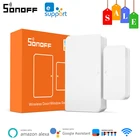 Беспроводной датчик дверейокон SONOFF SNZB-04 ZigBee, датчик включениявыключения, оповещение, умная домашняя система безопасности через приложение eWeLink