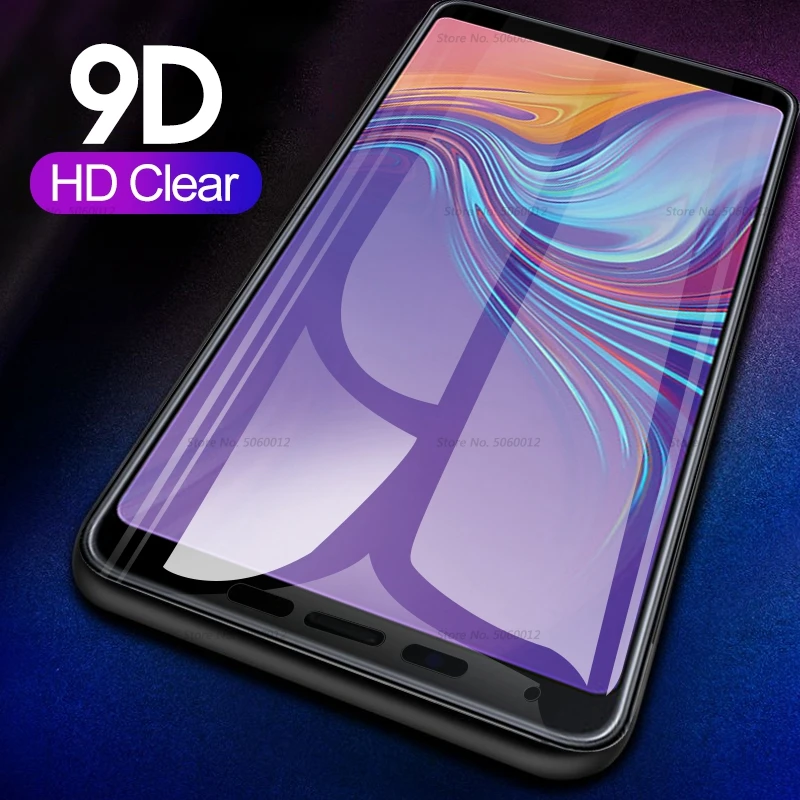 9D Премиум Защитное стекло для Samsung A7 A750 2018 полное покрытие закаленное Galaxy A9 A8 Plus S10e