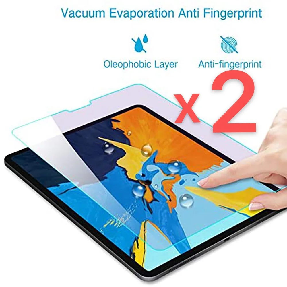 

2Pcs Tablet Tempered Glass Screen Protector Cover for Apple IPad Pro 11 2020/2018 HD Eye Protection Tempered Film