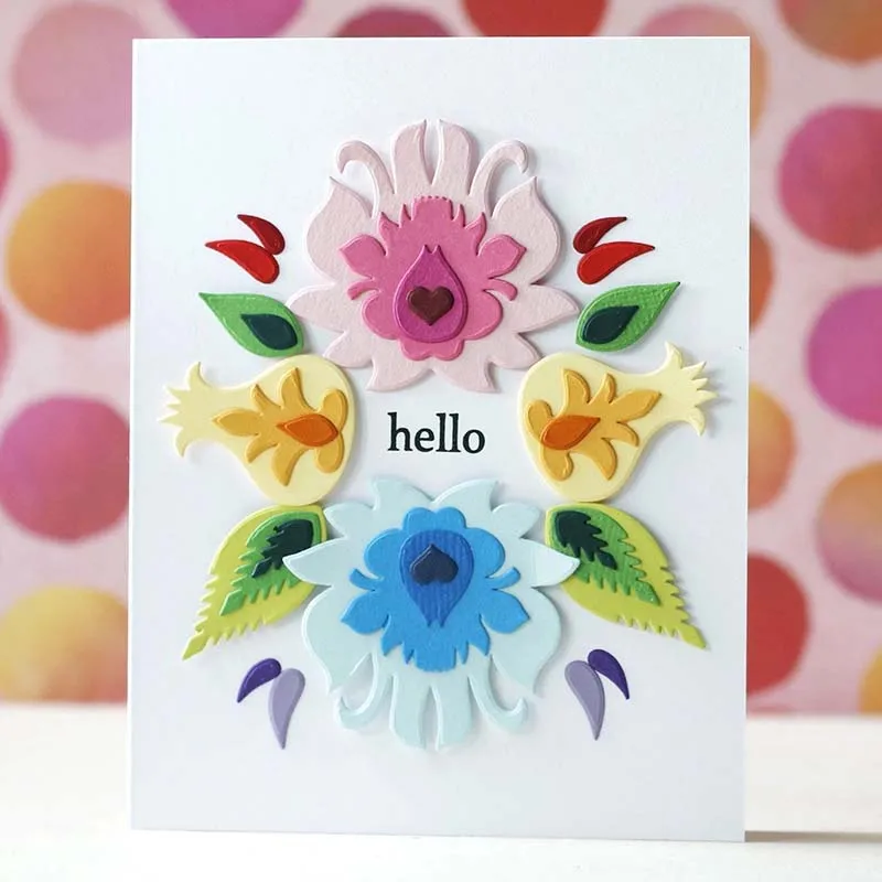 Mai каннибал Цветок Металлический Трафаретный вырубной штамп Трафареты набор