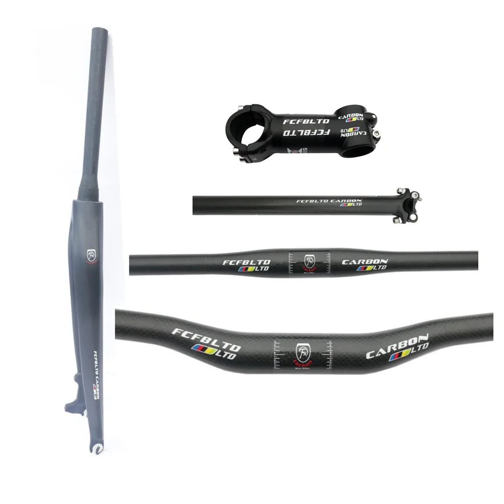 

carbon fork carbon MTB Bike Handlebar Bike Set Mountain Bike Handlebar & Stem & Carbon cycling NEXT XXX road bike parts