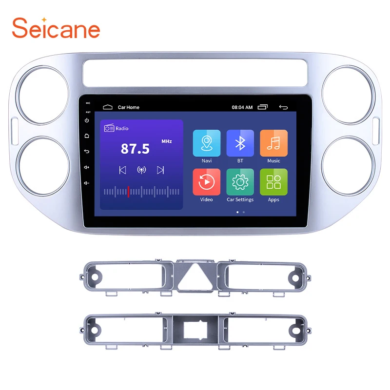 

Автомагнитола Seicane, мультимедийный проигрыватель 9 дюймов на Android 10,0 с GPS-навигацией для VW Volkswagen Tiguan 2010 2011-2015, 2 din, Поддержка TPMS