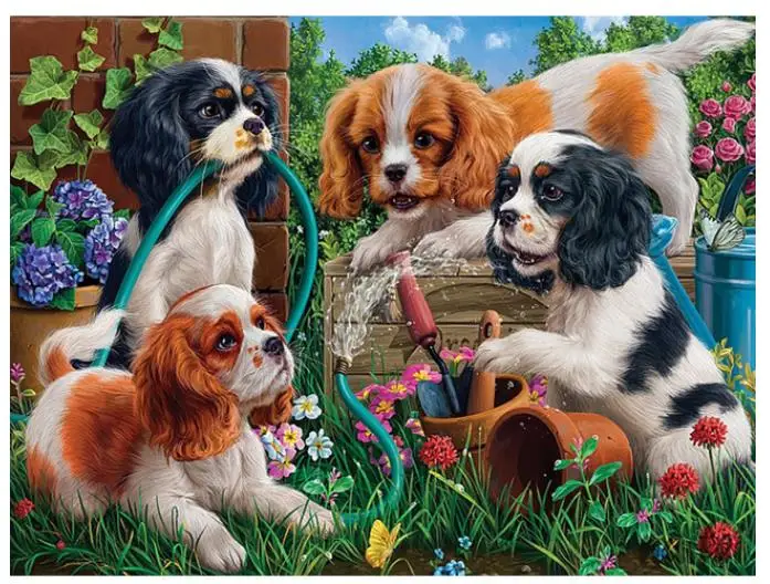 Животные алмазная живопись полный лабрадор собаки мозаика вышивка пейзаж стразы