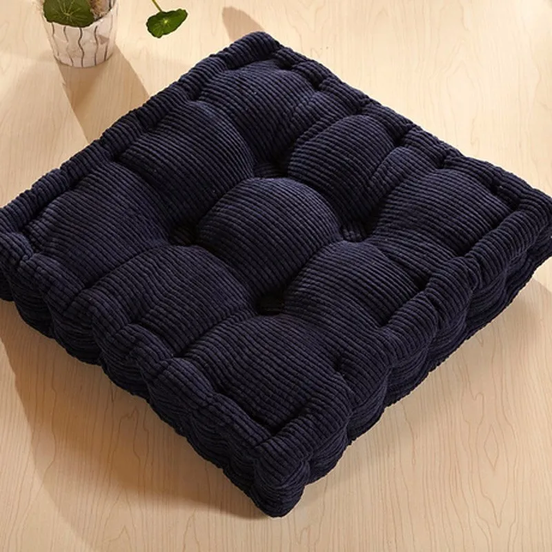 Navy blue Стержень кукурузного початка Татами Место мягкий офисный стул, софа ткани диванные подушки текстиль для домашнего декора подушки под колени Coussin Almofada декорации - Цвет: Navy blue