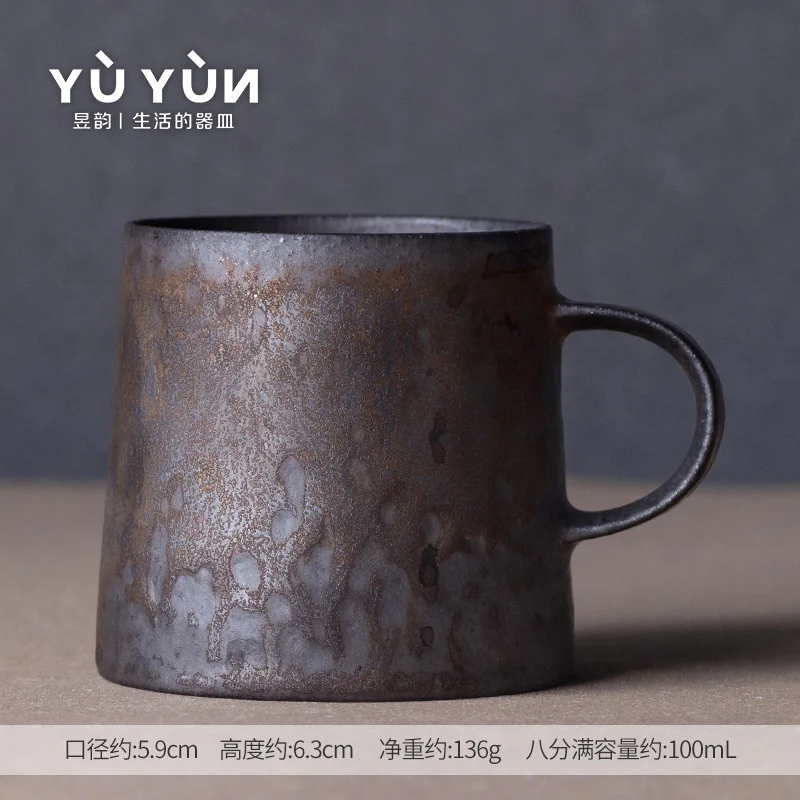 

Japanese Style European Style Ceramic Coffee Cup and Saucer Set Vintage Cappuccino Coffee Cup Vaso Para Cafe Mug BD50CS