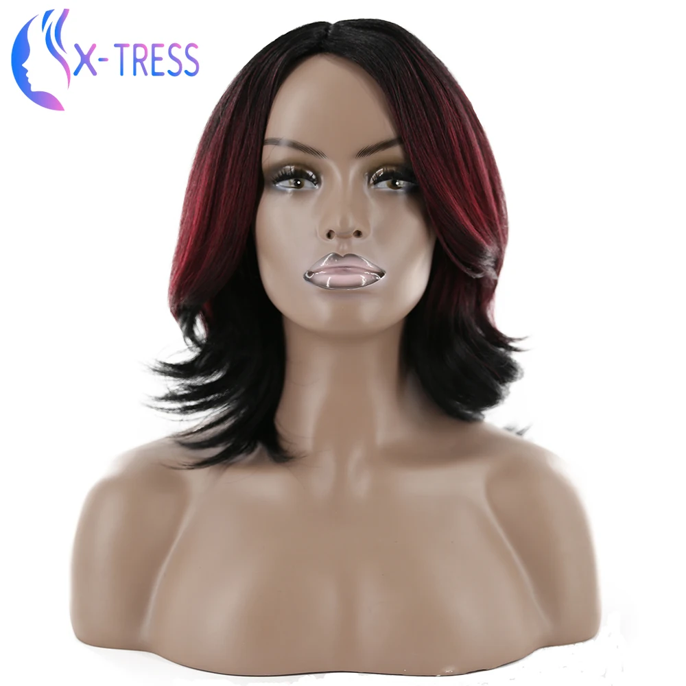 X TRESS парики из синтетического слоя для женщин короткие романтические цвета