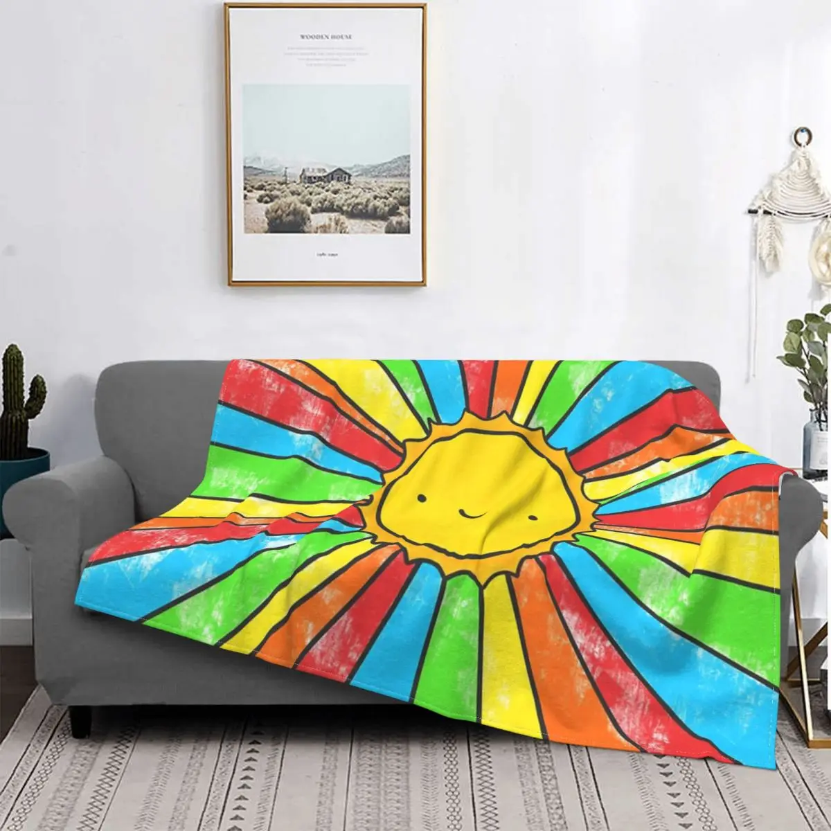

Manta de radiador de positividad, colcha de cama a cuadros, manta de playa de lino, manta de muselina a cuadros en el sofra