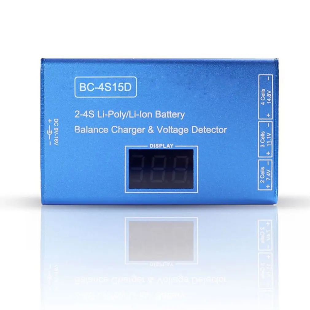 bc 4s15d battery lithium lipo balance charger with voltage display screen 1500ma for 2s 4s rc fpv quadcopter frame drone kit free global shipping