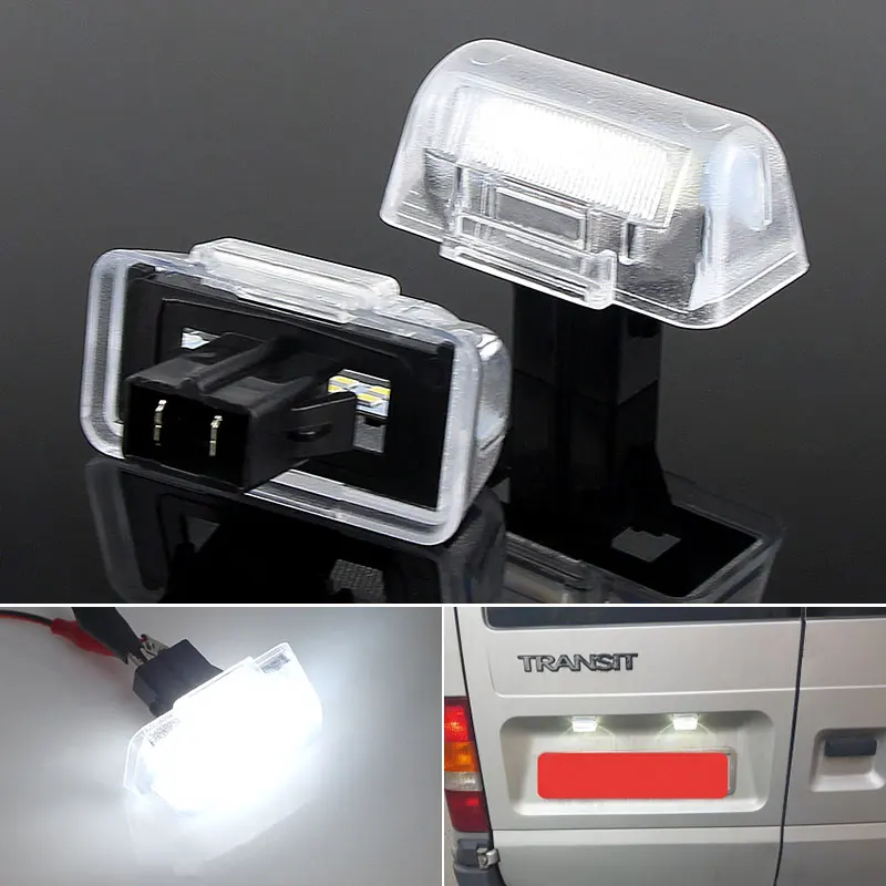 

1Pair 12V License Plate Light Rear Number Lamp FOR FORD TRANSIT TOURNEO MK4 MK5 MK6 MK7 Transit Connect Courier Car-styling 12v