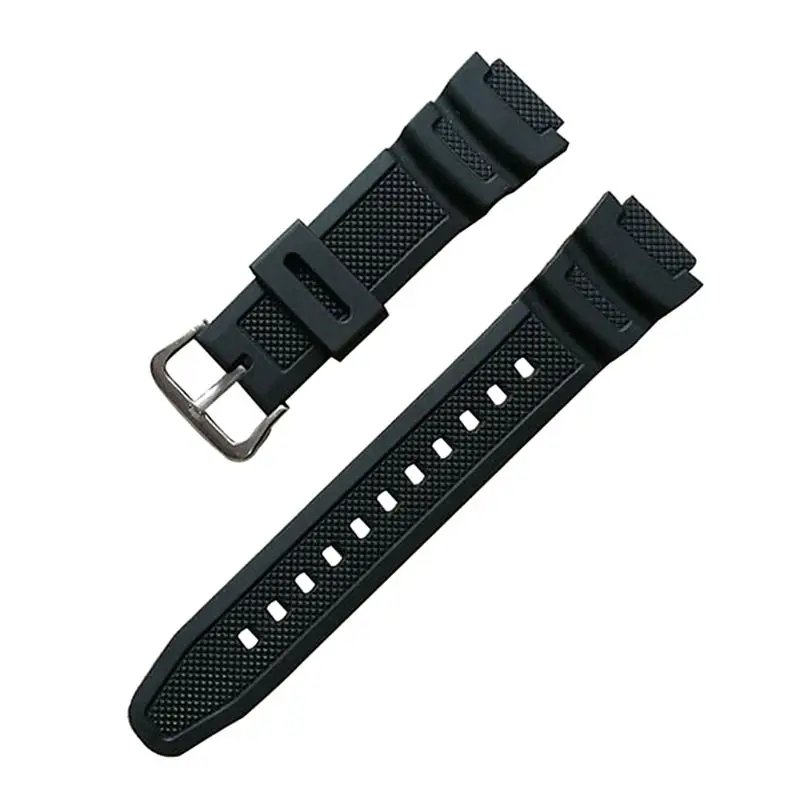 

New Silicone Watch Strap Stainless Steel Buckle Sport Wristband for CAsio SGW-100