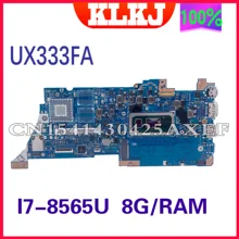 UX333FNmotherboard is suitable for Asus Zenbook UX333FA UX333FN U3300 original motherboard CPU I7-8565U RAM 8GB 100% working