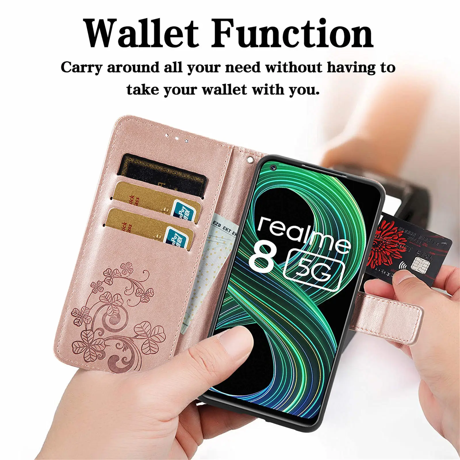 for realme narzo30 5g case for realme 8 narzo30 5g cover shell coque pu leather wallet purse phone bumper for realme narzo30 5g free global shipping