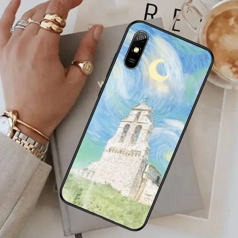 

Art oil painting illustration beautiful Phone Case For Xiaomi Redmi note 4 4X 8T 9 9s 10 K20 K30 cc9 9t pro lite max