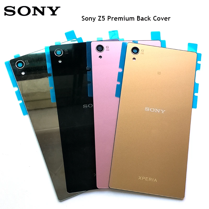 Стеклянная задняя крышка батарейного отсека для Sony Xperia Z5 Premium Z5Plus E6883 Корпус с