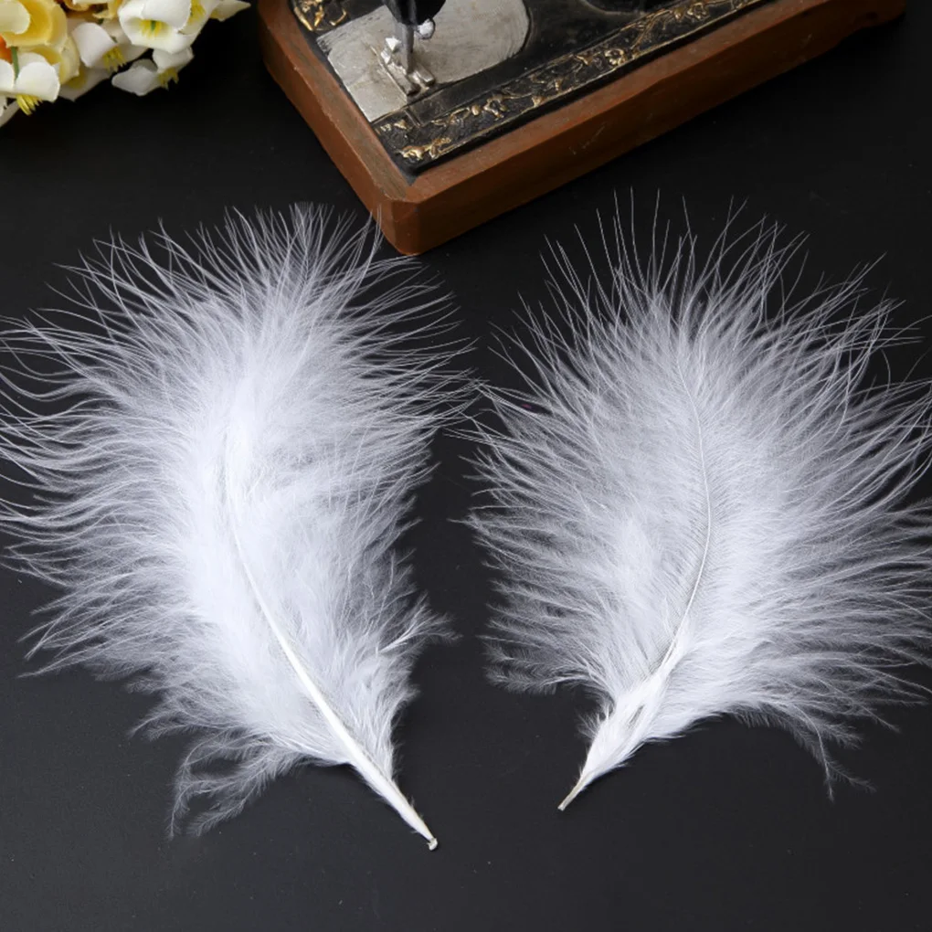 

50 PCS Turkey Marabou Feathers Fluffy Wedding Dress DIY Jewelry Decoration decorative Accessories Feathers
