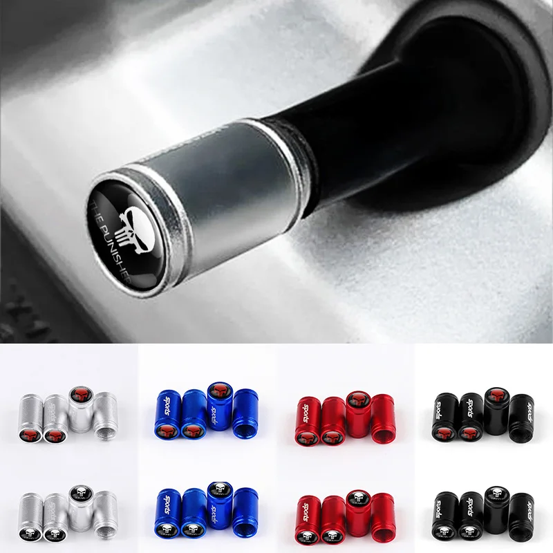 Автомобильный Стайлинг 4 шт. нержавеющая сталь алюминиевый сплав Каратель Череп