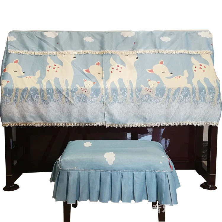 2019 Новое поступление Набор мультфильм олень чехол для пианино табурет крышка